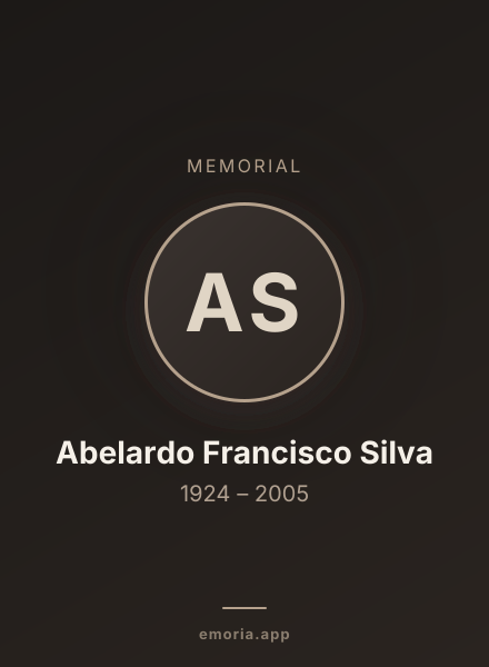 Memorial portrait of Abelardo Francisco Silva