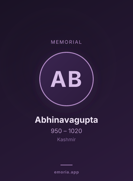 Memorial portrait of Abhinavagupta