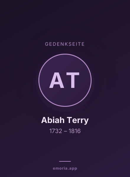 Gedenkportrait von Abiah Terry