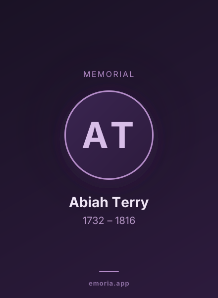 Memorial portrait of Abiah Terry