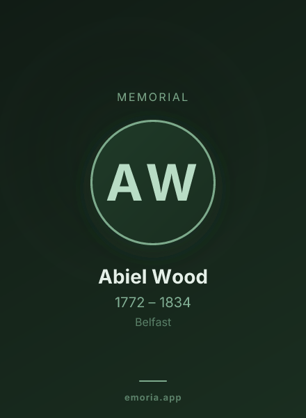Memorial portrait of Abiel Wood