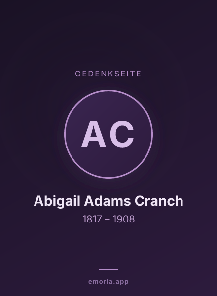 Gedenkportrait von Abigail Adams Cranch