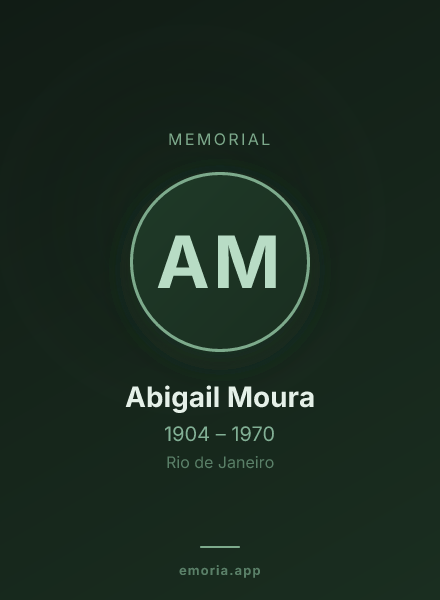 Memorial portrait of Abigail Moura