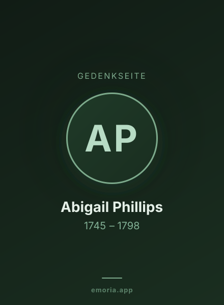 Gedenkportrait von Abigail Phillips