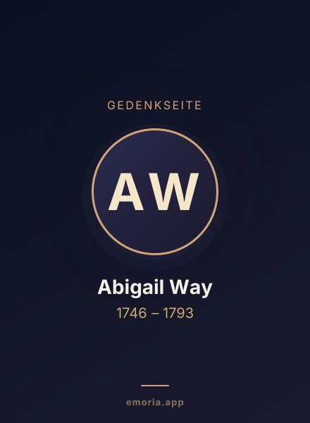 Gedenkportrait von Abigail Way