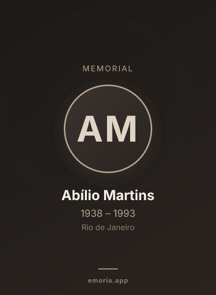 Memorial portrait of Abílio Martins