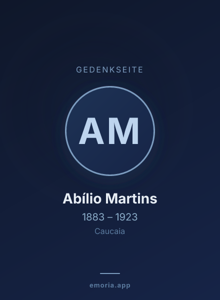 Gedenkportrait von Abílio Martins