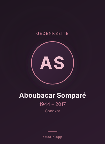 Gedenkportrait von Aboubacar Somparé