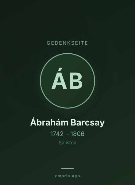 Gedenkportrait von Ábrahám Barcsay