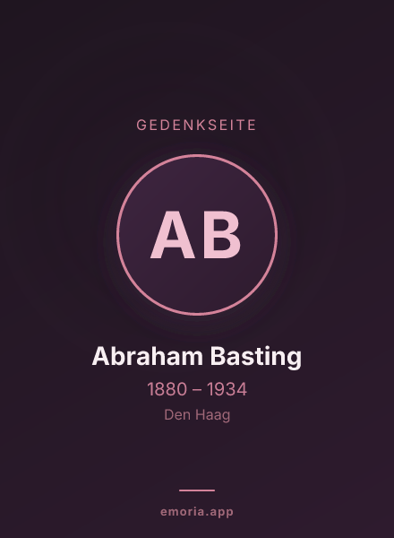 Gedenkportrait von Abraham Basting
