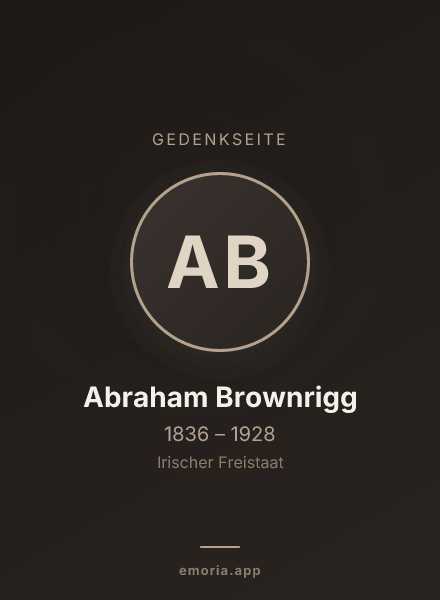 Gedenkportrait von Abraham Brownrigg
