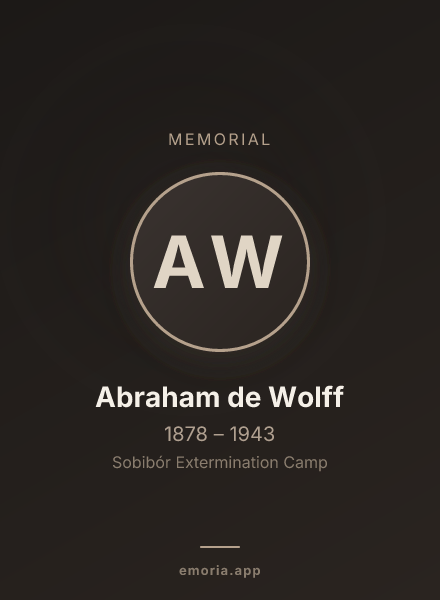 Memorial portrait of Abraham de Wolff