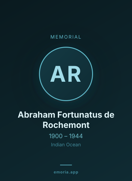Memorial portrait of Abraham Fortunatus de Rochemont