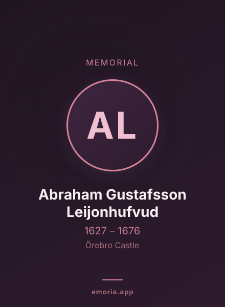 Memorial portrait of Abraham Gustafsson Leijonhufvud