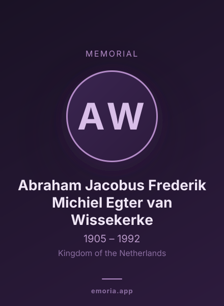 Memorial portrait of Abraham Jacobus Frederik Michiel Egter van Wissekerke