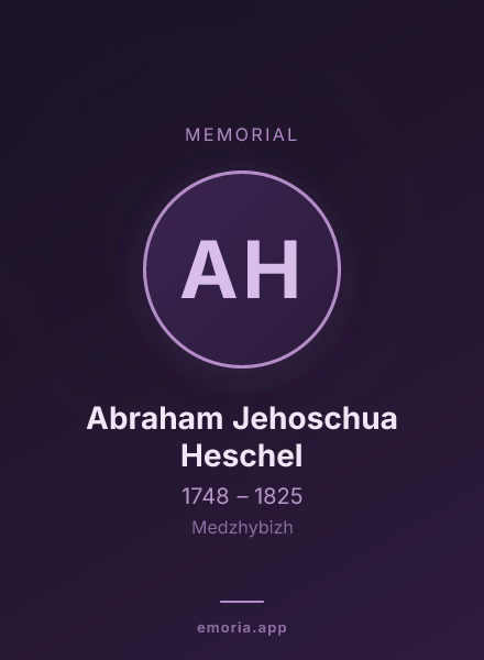 Memorial portrait of Abraham Jehoschua Heschel