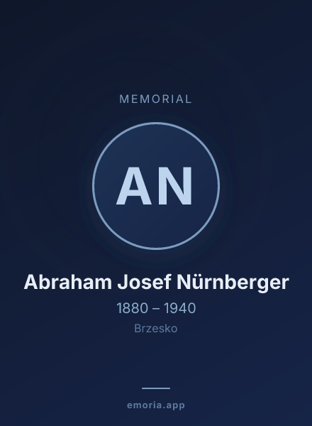 Memorial portrait of Abraham Josef Nürnberger