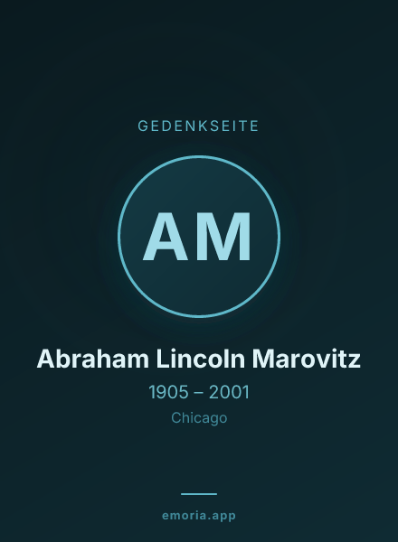 Gedenkportrait von Abraham Lincoln Marovitz