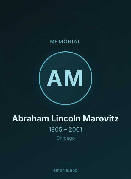 Memorial portrait of Abraham Lincoln Marovitz