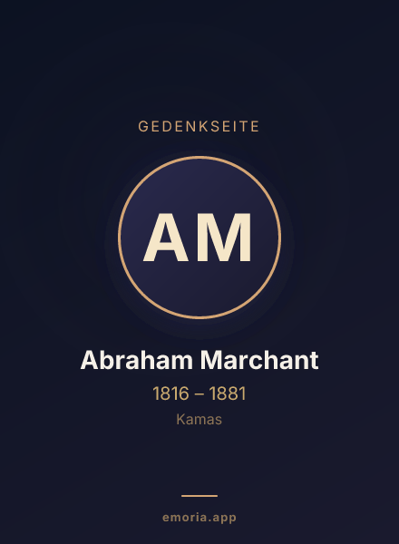 Gedenkportrait von Abraham Marchant