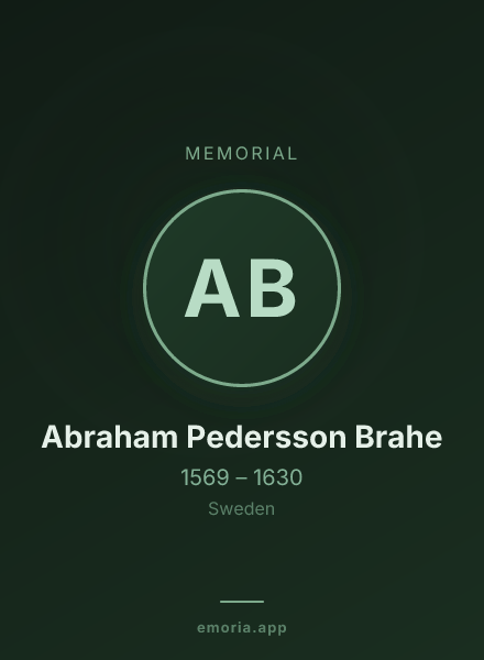 Memorial portrait of Abraham Pedersson Brahe
