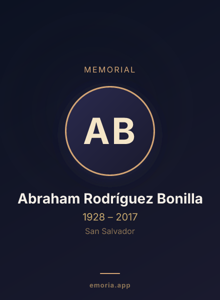 Memorial portrait of Abraham Rodríguez Bonilla