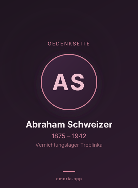 Gedenkportrait von Abraham Schweizer