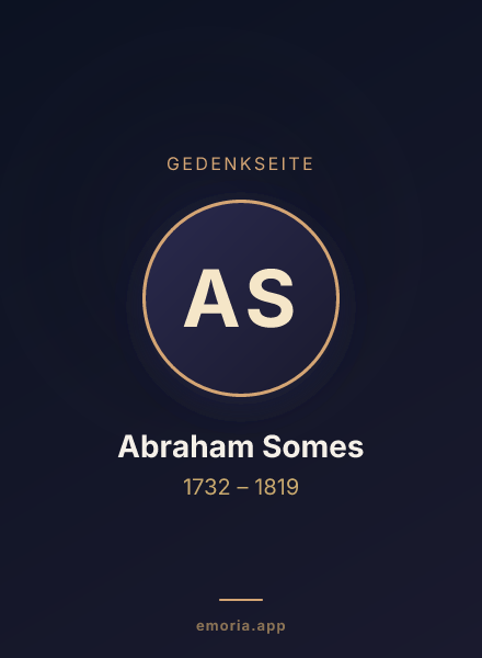 Gedenkportrait von Abraham Somes