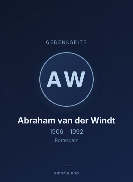 Gedenkportrait von Abraham van der Windt
