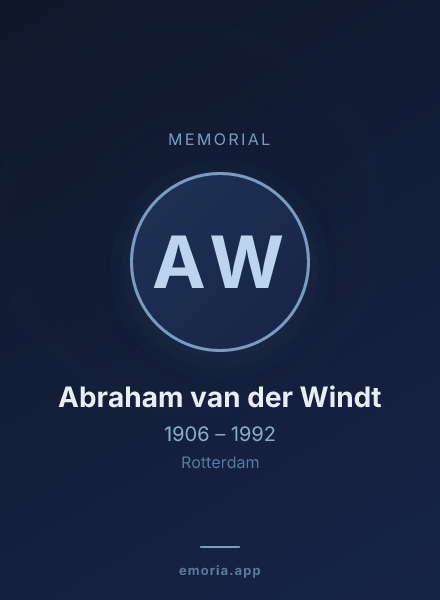 Memorial portrait of Abraham van der Windt