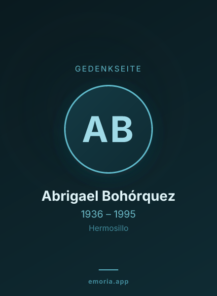 Gedenkportrait von Abrigael Bohórquez