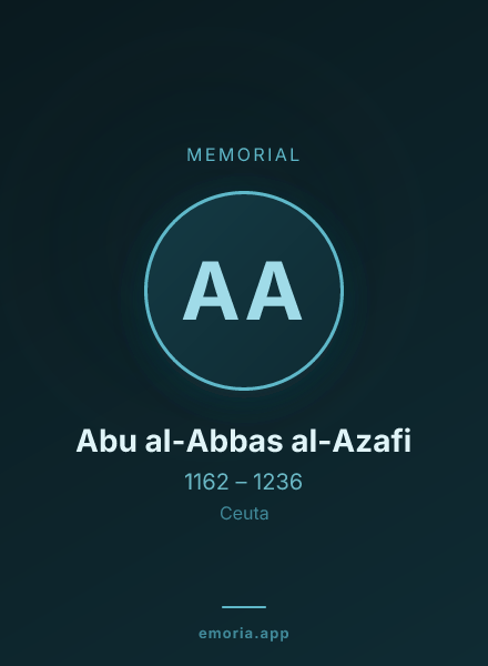 Memorial portrait of Abu al-Abbas al-Azafi