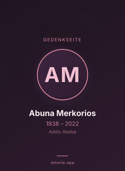 Gedenkportrait von Abuna Merkorios