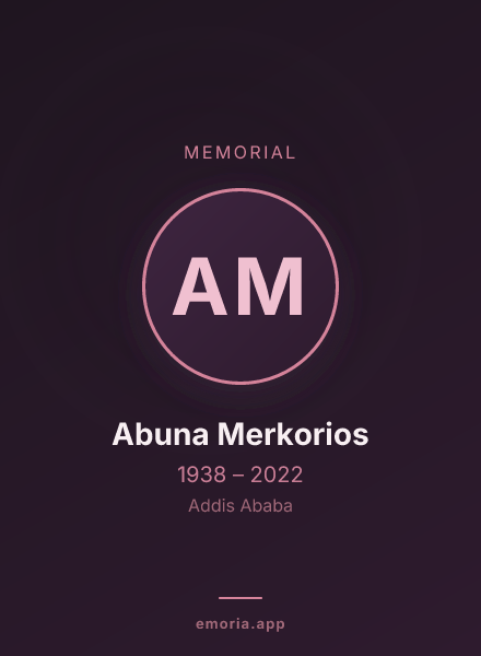 Memorial portrait of Abuna Merkorios