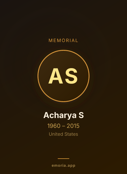Memorial portrait of Acharya S