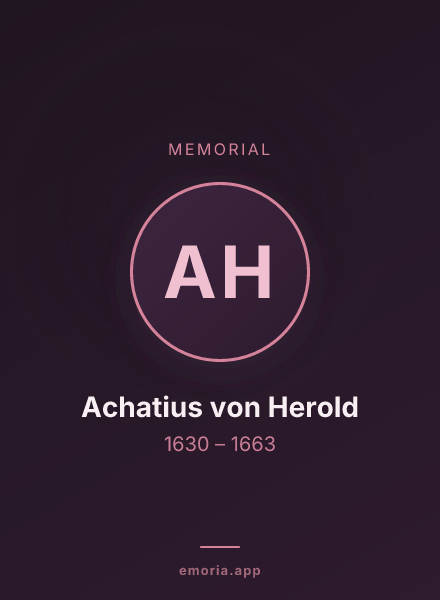 Memorial portrait of Achatius von Herold