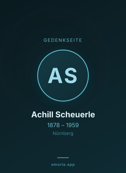 Gedenkportrait von Achill Scheuerle