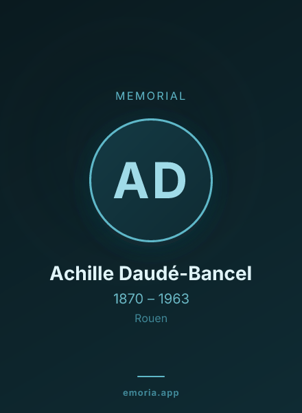 Memorial portrait of Achille Daudé-Bancel
