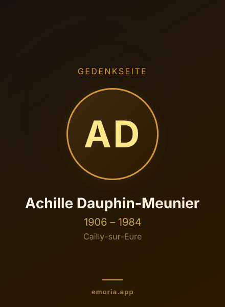 Gedenkportrait von Achille Dauphin-Meunier