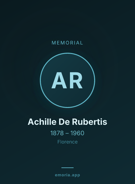 Memorial portrait of Achille De Rubertis