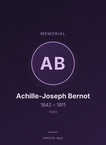 Memorial portrait of Achille-Joseph Bernot