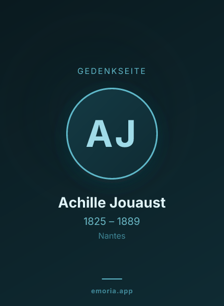 Gedenkportrait von Achille Jouaust