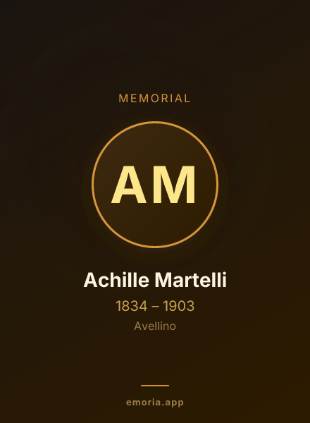 Memorial portrait of Achille Martelli