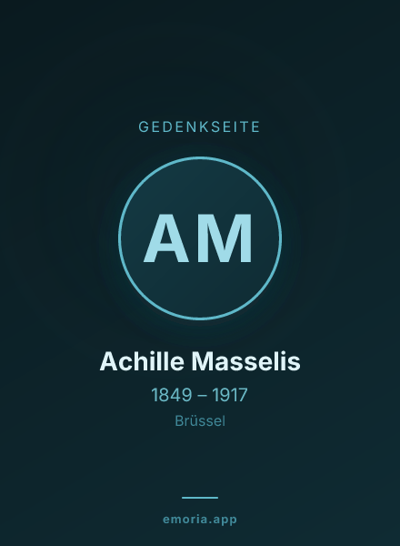Gedenkportrait von Achille Masselis