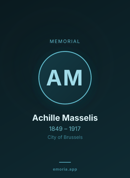 Memorial portrait of Achille Masselis