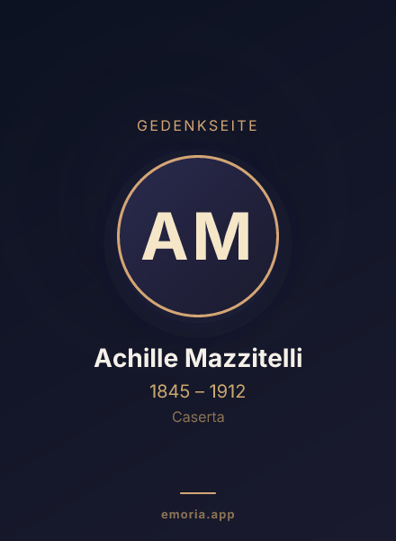 Gedenkportrait von Achille Mazzitelli