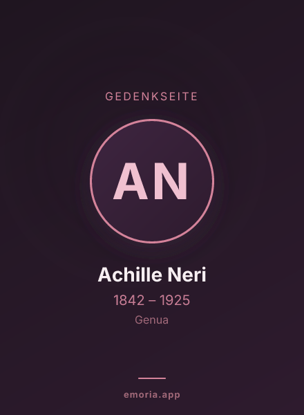 Gedenkportrait von Achille Neri
