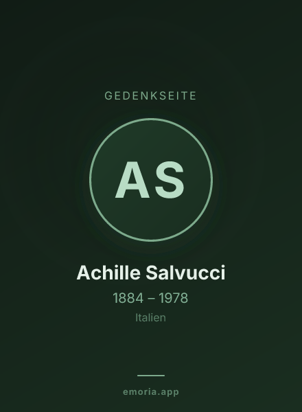 Gedenkportrait von Achille Salvucci