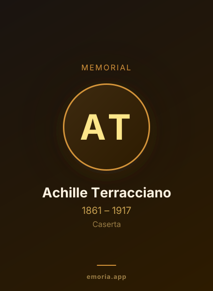 Memorial portrait of Achille Terracciano