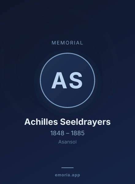 Memorial portrait of Achilles Seeldrayers